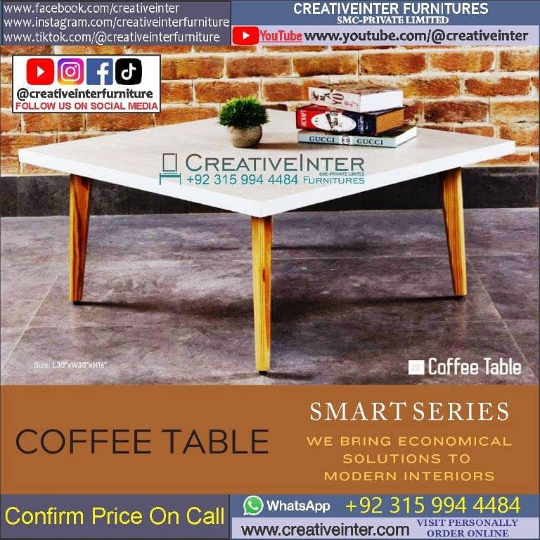 center table set coffee set 3pcs sofa furniture chair home cafe offic 0