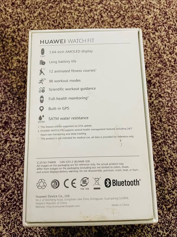 Huawei watch fit-73F urgent sale full accessories 1