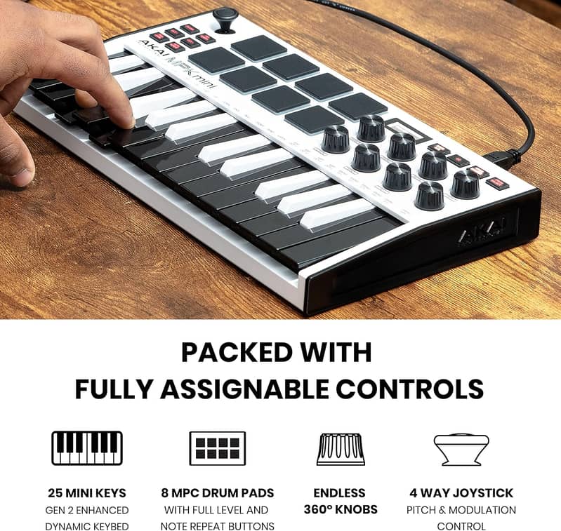 Akai Professional MPK Mini MK3 - 25 Key USB MIDI Keyboard Controller 5