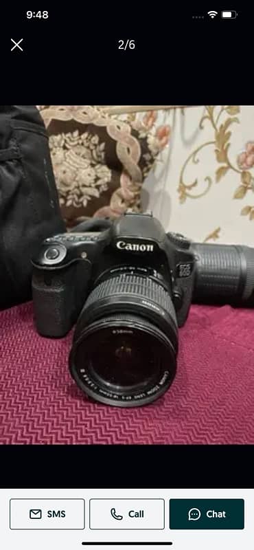 canon 60D camera with 2 Lense 1