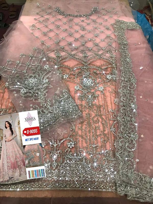 Maria B unstiched Embroidered wedding 1