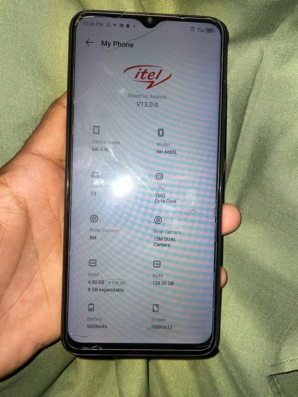 itel A70 0