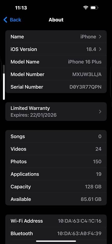 iPhone16 plus  jv 128 gb price find 7