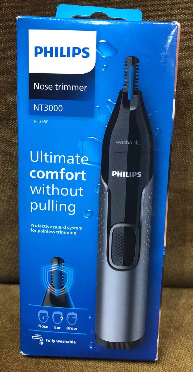 Nose trimmer NT 3000 Nose Ear Eyebrow trimmer Original Philips UK 0