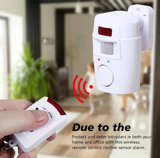 Wireless motion sensor work with remote 3