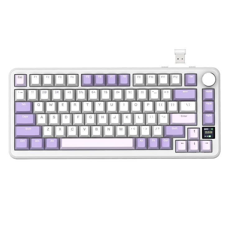 Attack Shark X85PRO Wireless RGB Mechanical Keyboard – Cheese/Lavender 3