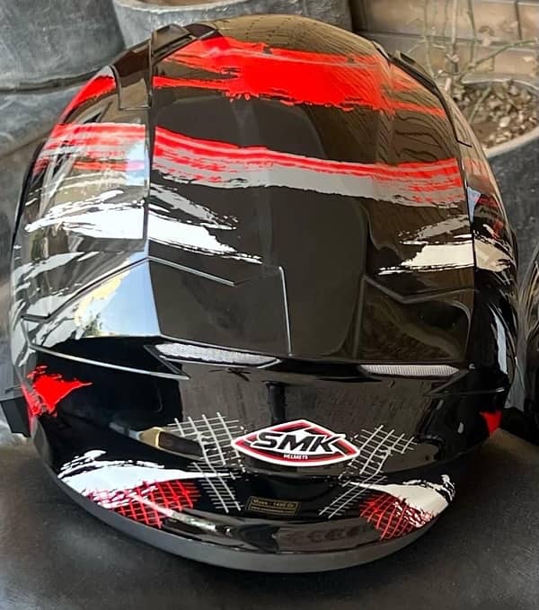 SMK Genuine helmet with bluetooth installed. 1