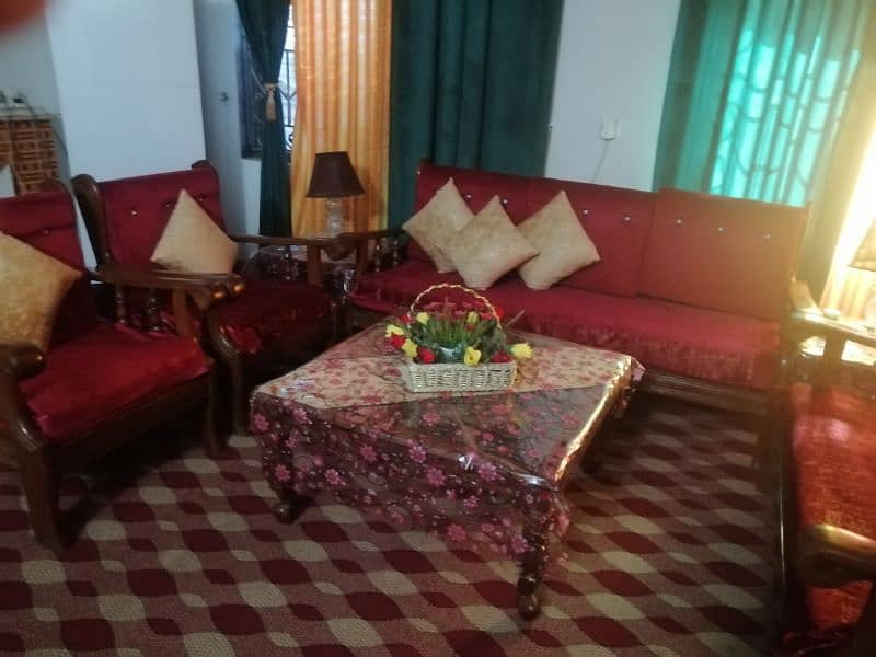 7 SEATER SOFA SET  pure shasham wood 0