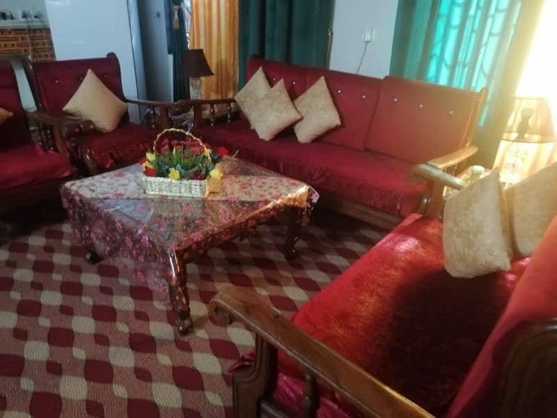 7 SEATER SOFA SET  pure shasham wood 1