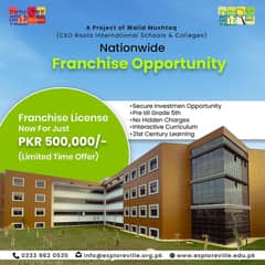 Franchise School For Sale.