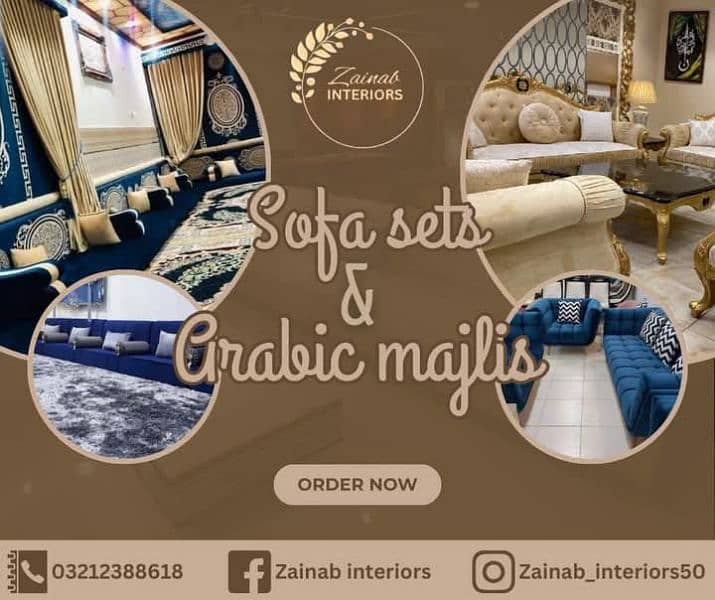 sofa set and Arabic majlis 0
