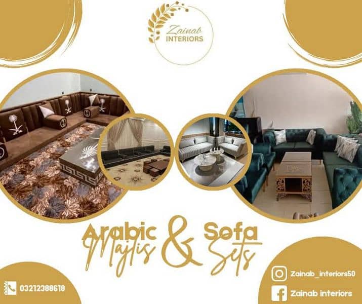 sofa set and Arabic majlis 8