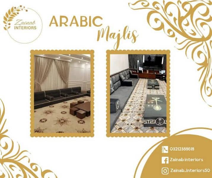 sofa set and Arabic majlis 9