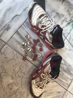 asics spike shoes uk8 euro42