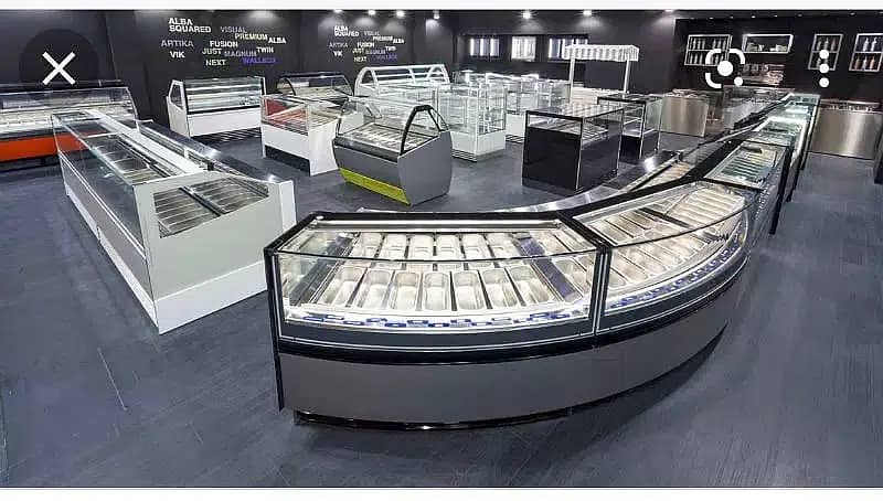 Ice Cream Display Freezer / ICE Cream counter Display Freezer for sal 11