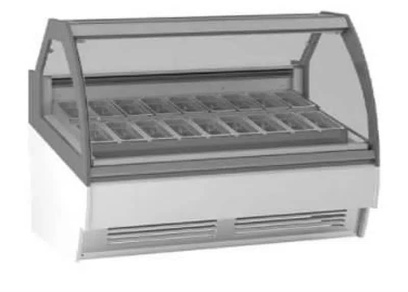 Ice Cream Display Freezer / ICE Cream counter Display Freezer for sal 12