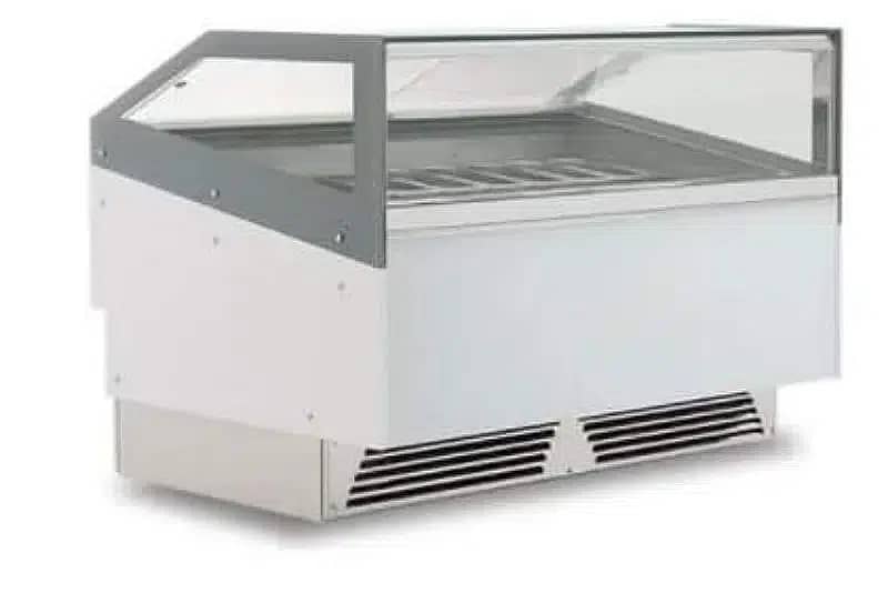 Ice Cream Display Freezer / ICE Cream counter Display Freezer for sal 8