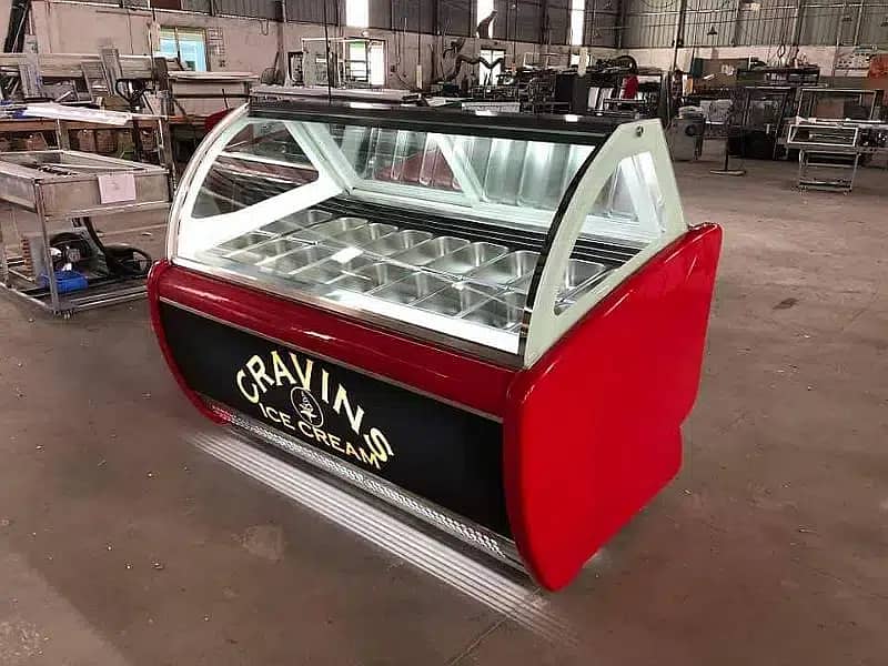 Ice Cream Display Freezer / ICE Cream counter Display Freezer for sal 14
