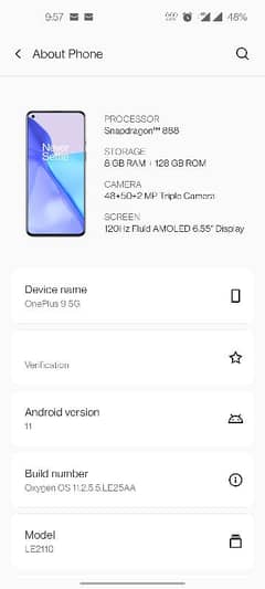 OnePlus 9 8//128 Water Pack Original Pphone