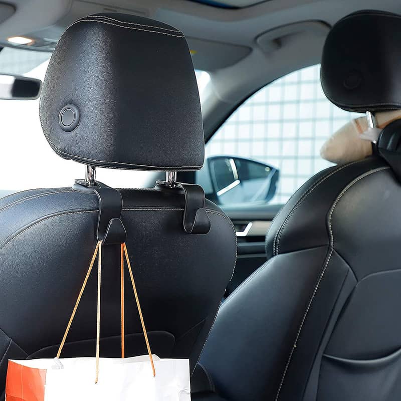 Bulk Order Available | Plastic ABS Headrest Hooks for car Organizer 0
