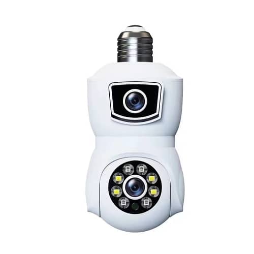 E27-2 DUAL LENS BULB CAMERA 1080P WIFI PANORAMIC NIGHT VISIO 9