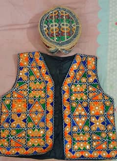 BALOCHI WAIS COT & CAP FOR 4 TO 7 YEARS OLD