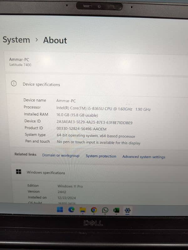 Dell Latitude 7400 i5 8th Generation 4