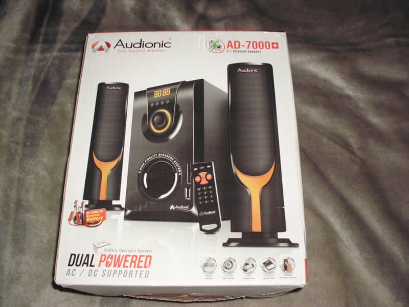 AUDIONIC AD-7000PLUS Speakers (AC/DC supported) -30%DISCOUNT 0