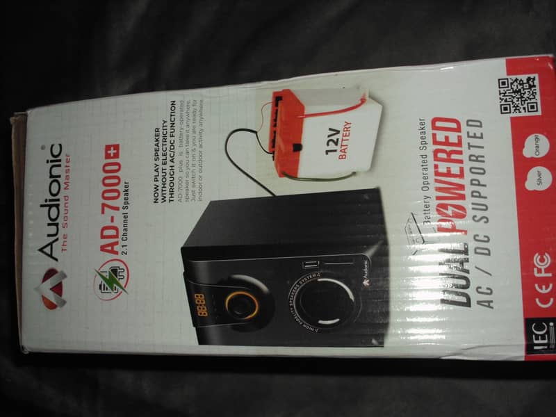 AUDIONIC AD-7000PLUS Speakers (AC/DC supported) -30%DISCOUNT 8