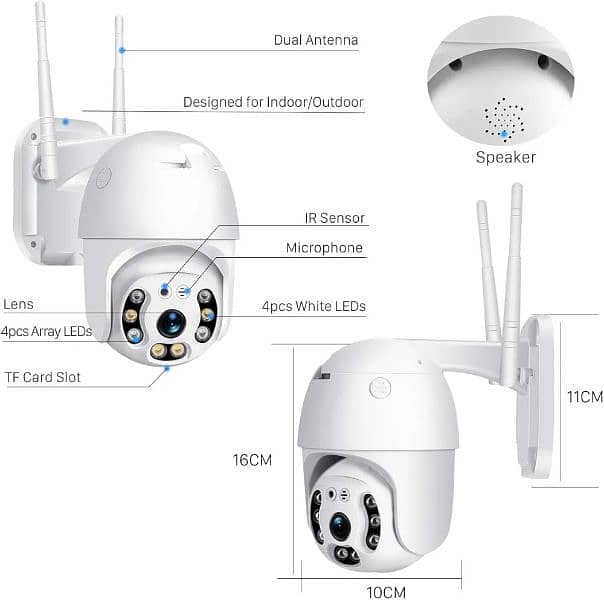V380 PTV Camera HD Weatherproof Night vision IP Security Camera 1