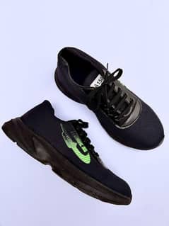 Men’s Black PowerStep Joggers – Synthetic Leather | Stylish & Durable