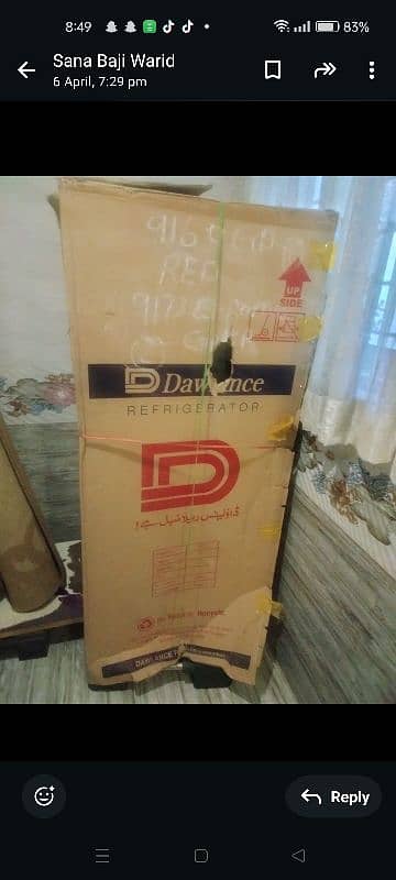 Dawlance brand new red refrigerator is for sale 0