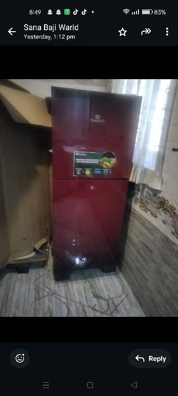 Dawlance brand new red refrigerator is for sale 3