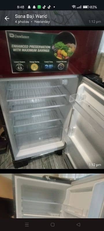 Dawlance brand new red refrigerator is for sale 4