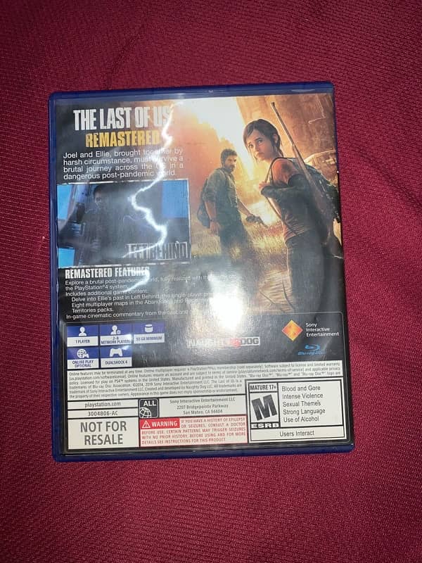 LAST OF US PART 1 REMASTERED 2
