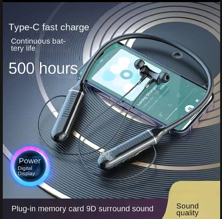 Neckband Wireless Bluetooth with SD Card Supported 2