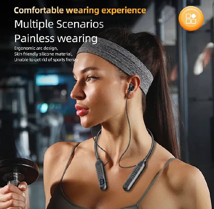Neckband Wireless Bluetooth with SD Card Supported 3