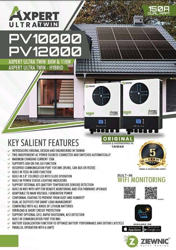 Ziewnic Axpert Ultra 11KW PV12000 Solar Hybrid Inverter 0