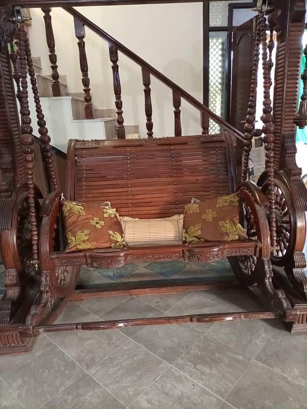 Marvel of Craftsmanship and antique eye catching design Swing Seat. 1