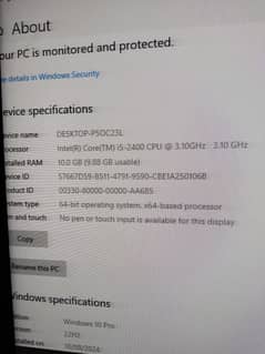 Dell desktop Core i5 2nd generation