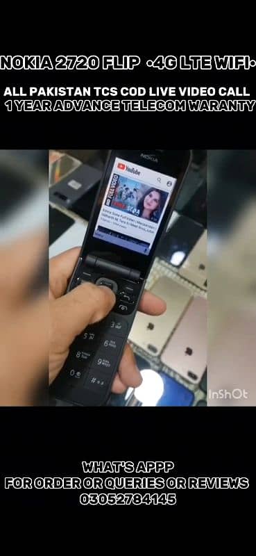 NOKIA 2720 FLIP V 4G •• WI-FI HOTSPOT •• ADVANCE TELECOM WARANTY 12
