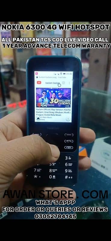 NOKIA 2720 FLIP V 4G •• WI-FI HOTSPOT •• ADVANCE TELECOM WARANTY 14