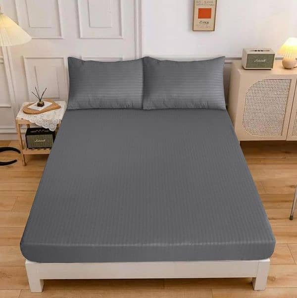 Embossed Double Bedsheets 3 Pcs 3
