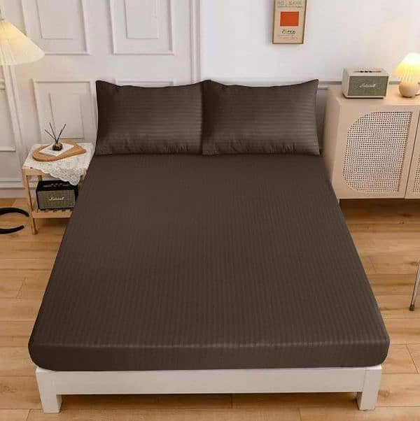 Embossed Double Bedsheets 3 Pcs 7