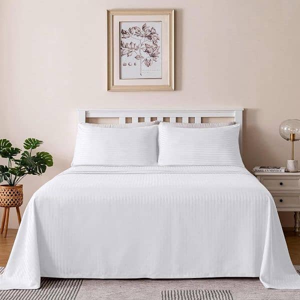 Embossed Double Bedsheets 3 Pcs 8