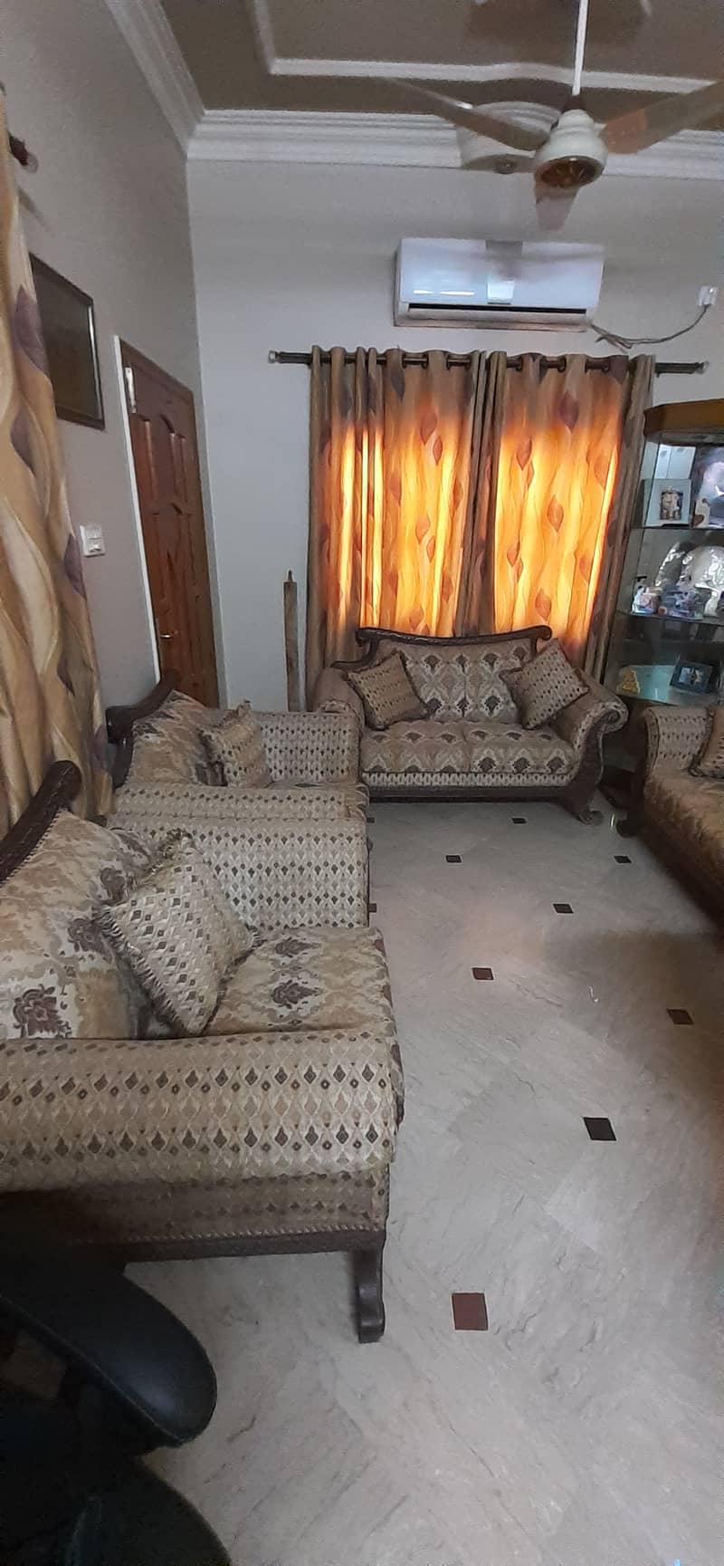 7 seater wooden sofa set 7