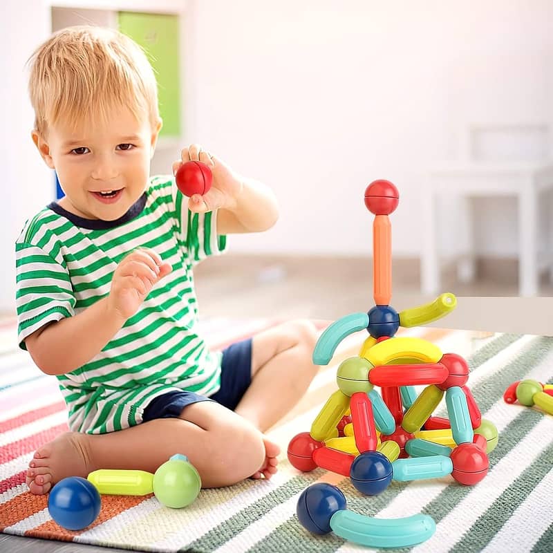 36 Pieces Magnetic Sticks For Kids 2