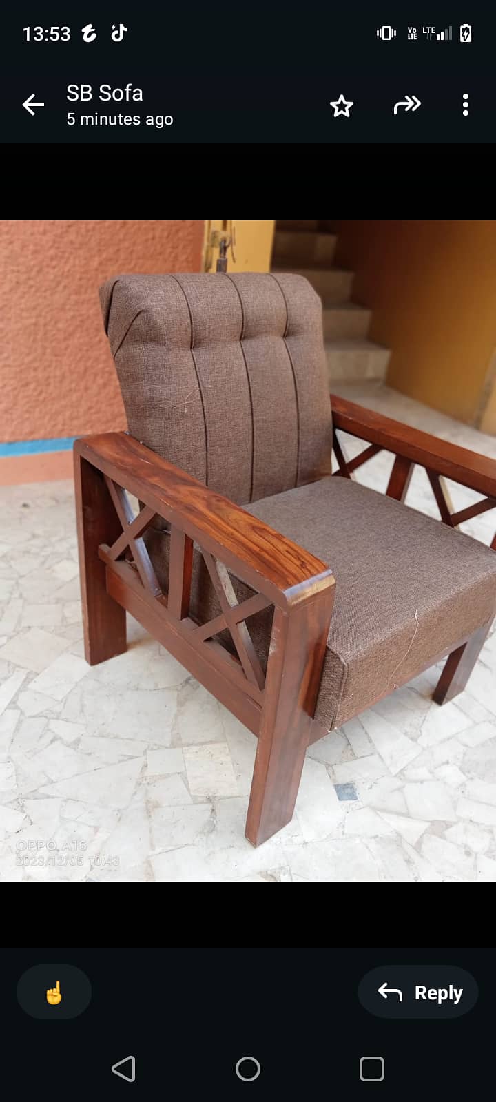 Wood sofa 0