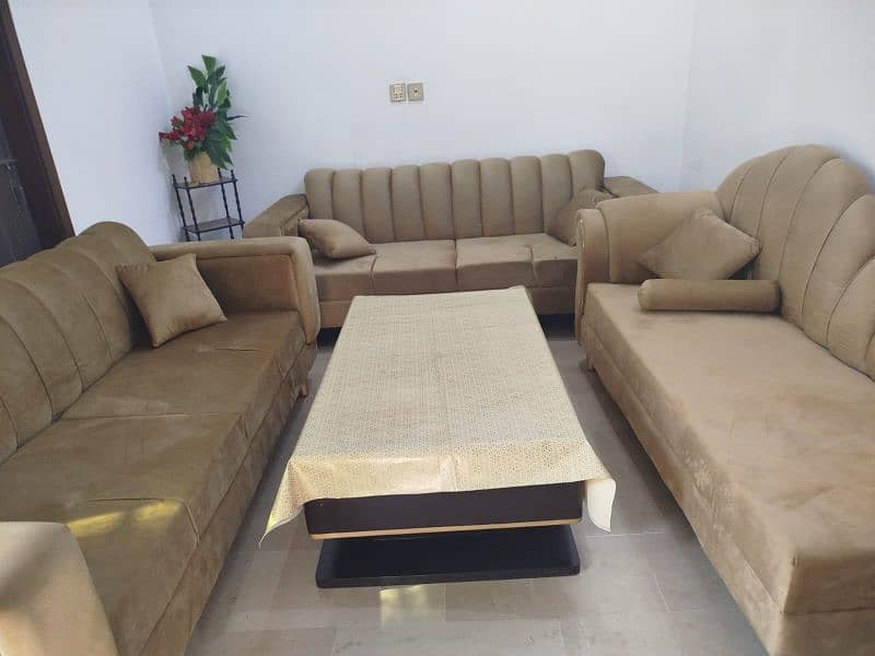 9 seater sofa new condition 3 seater dewan, 3 seater 2 sofas 7