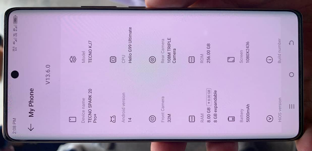 TECNO Spark 20pro plus 8
